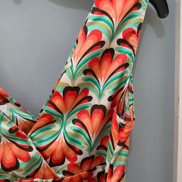 XOXO Floral Sleeveless Tank Blouse – Women’s Small Side Zip - Picture 8 of 11